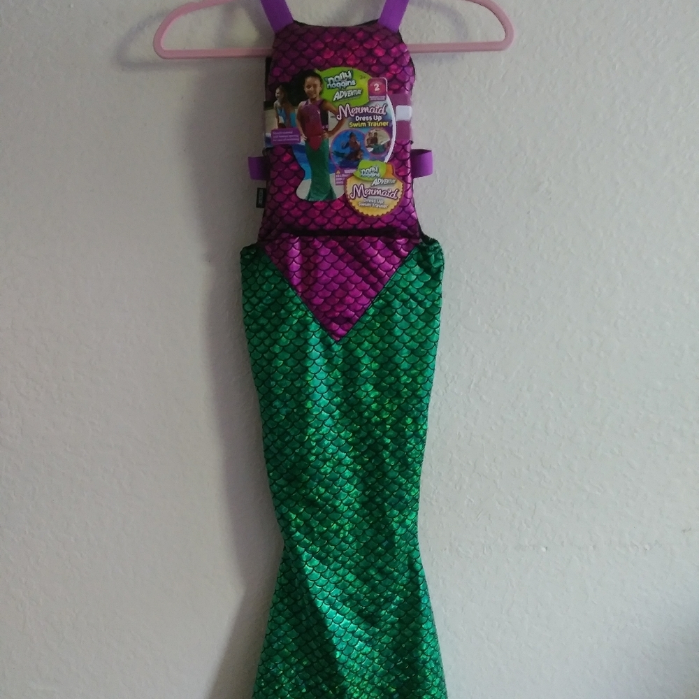 Mermaid Swim Training Life Vest M/L Girls 3+